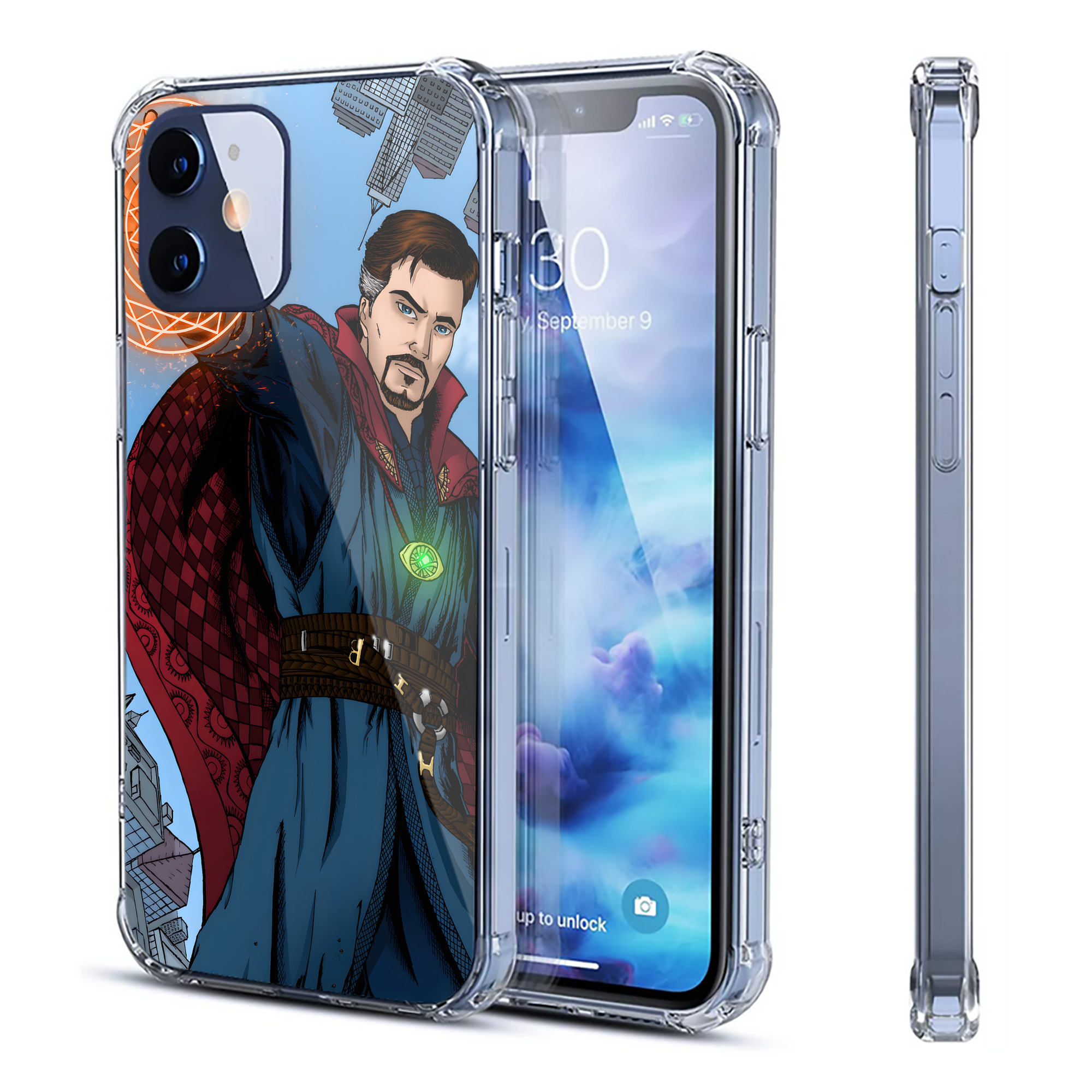 （画像用） アベンジャーズ The Avengers 【iPhone 12シリーズ対応】透明スマホケース（クリアソフトケース）